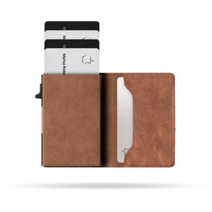 Minimify Pro AirTag Wallet - Premium Leather